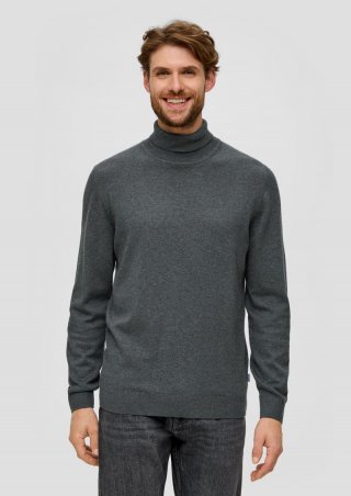 s.Oliver Pullover mit Rollkragen - dunkelgrau s.Oliver Pullover mit Rollkragen - dunkelgrau