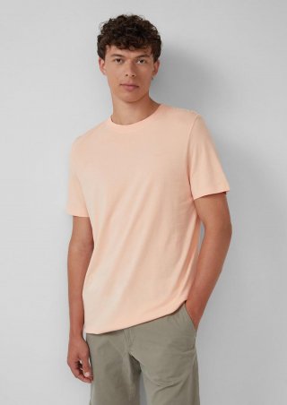 s.Oliver Baumwoll-T-Shirt mit Logo-Print - papaya s.Oliver Baumwoll-T-Shirt mit Logo-Print - papaya