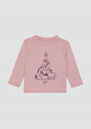 s.Oliver Longsleeve mit Weihnachtsmotiv - zartrosa s.Oliver Longsleeve mit Weihnachtsmotiv - zartrosa