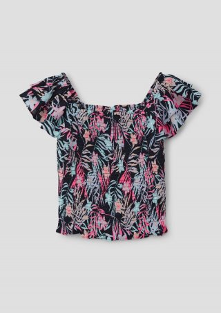 s.Oliver Bluse mit Volantärmeln - navy s.Oliver Bluse mit Volantärmeln - navy