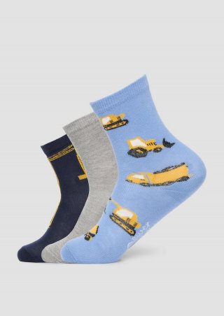 s.Oliver Socken im 3er-Pack mit Motiv - arktisblau s.Oliver Socken im 3er-Pack mit Motiv - arktisblau