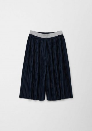 s.Oliver Culotte mit Plisseefalten - navy
