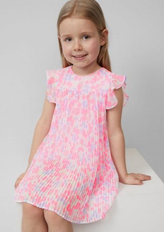 s.Oliver Festliches Plisseekleid in A-Shape mit Volantärmeln - weiß s.Oliver Festliches Plisseekleid in A-Shape mit Volantärmeln - weiß