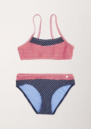 s.Oliver Bustier Bikini mit Muster - korallrot s.Oliver Bustier Bikini mit Muster - korallrot
