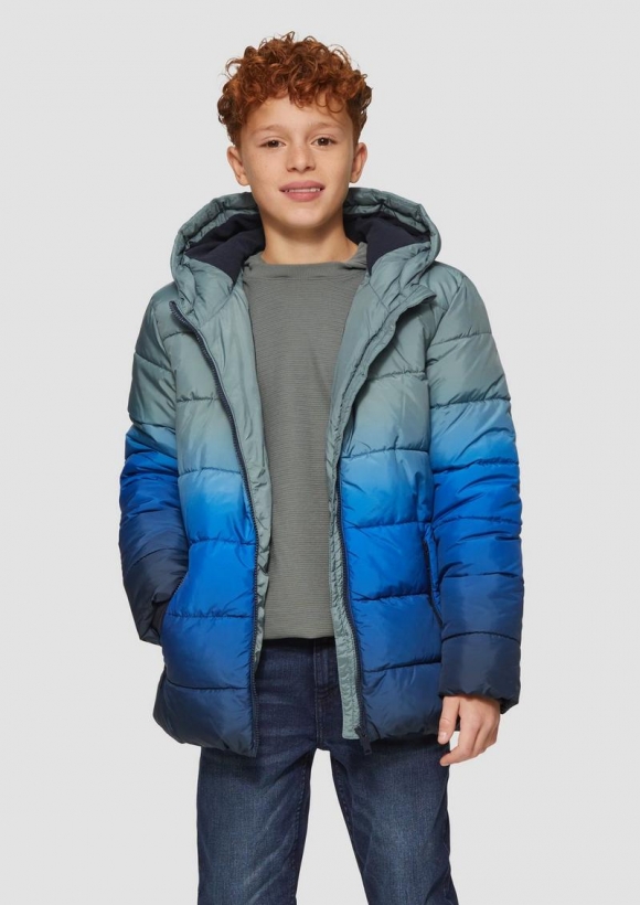 s.Oliver Steppjacke mit Farbverlauf und Fleecefutter - schiefergrau s.Oliver Steppjacke mit Farbverlauf und Fleecefutter - schiefergrau