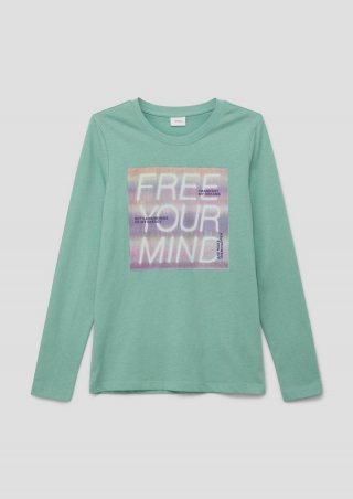 s.Oliver Longsleeve mit Frontprint - salbeigrün s.Oliver Longsleeve mit Frontprint - salbeigrün