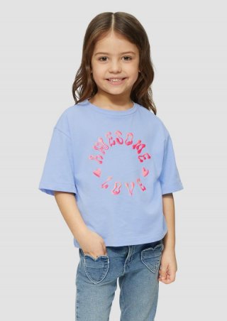 s.Oliver Boxy T-Shirt mit Silicon-Print - himmelblau s.Oliver Boxy T-Shirt mit Silicon-Print - himmelblau