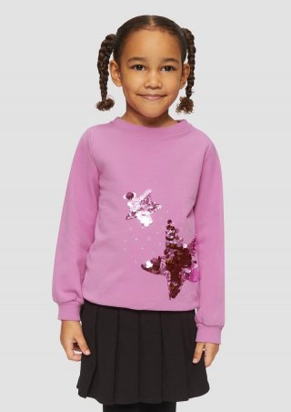 s.Oliver Wärmende Sweatshirt mit Pailletten - pink