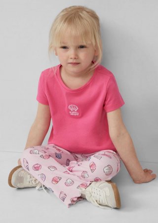 s.Oliver Ausgestelltes T-Shirt mit Stickerei - pink