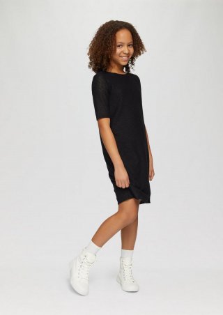 s.Oliver Schmal geschnittenes Kleid aus elastischer Spitze - schwarz s.Oliver Schmal geschnittenes Kleid aus elastischer Spitze - schwarz