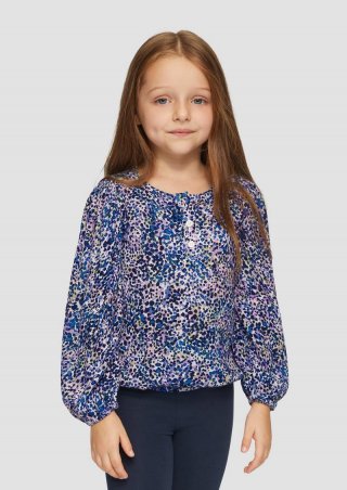 s.Oliver Bluse mit All-over-Print und Crinkle-Struktur - mehrfarbig s.Oliver Bluse mit All-over-Print und Crinkle-Struktur - mehrfarbig