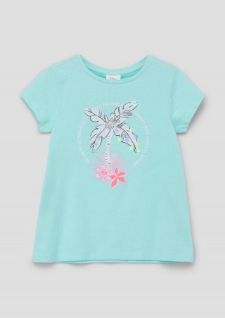 s.Oliver T-Shirt mit Front-Print - ozeangrün s.Oliver T-Shirt mit Front-Print - ozeangrün