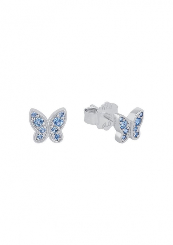 s.Oliver Ohrstecker mit Schmetterling-Motiv - arktisblau s.Oliver Ohrstecker mit Schmetterling-Motiv - arktisblau