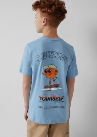 s.Oliver T-Shirt mit Rückenprint - himmelblau s.Oliver T-Shirt mit Rückenprint - himmelblau