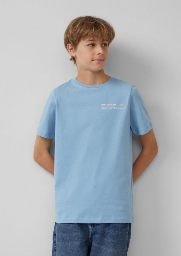 s.Oliver T-Shirt mit Frontprint - himmelblau s.Oliver T-Shirt mit Frontprint - himmelblau