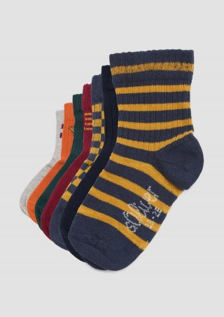 s.Oliver Socken im 7er-Pack mit verschiedenen Motiven - tiefblau s.Oliver Socken im 7er-Pack mit verschiedenen Motiven - tiefblau