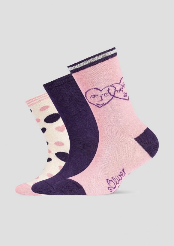 s.Oliver 3er-Pack Socken - rosa s.Oliver 3er-Pack Socken - rosa