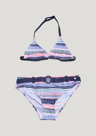 s.Oliver Gemusterter Neckholder-Bikini - blau s.Oliver Gemusterter Neckholder-Bikini - blau