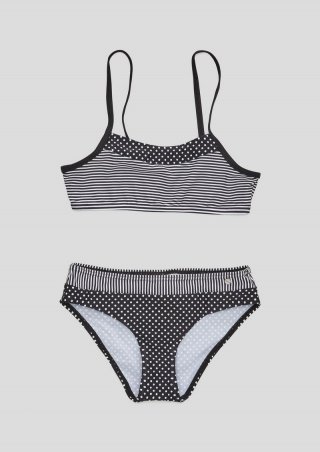 s.Oliver Bustier Bikini mit Muster - schwarz s.Oliver Bustier Bikini mit Muster - schwarz