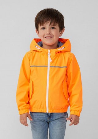 s.Oliver Leichte Jacke mit elastischem Saum und dekorativen Nähten - orange s.Oliver Leichte Jacke mit elastischem Saum und dekorativen Nähten - orange