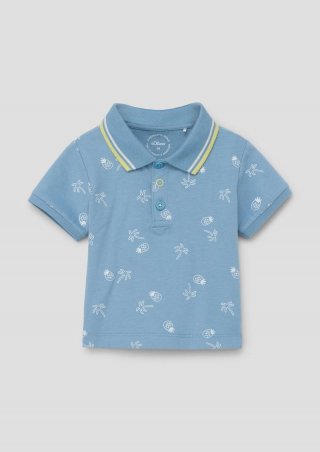s.Oliver Poloshirt mit All-over-Print - arktisblau s.Oliver Poloshirt mit All-over-Print - arktisblau
