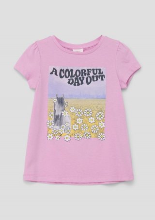 s.Oliver T-Shirt mit Fotoprint - rosa s.Oliver T-Shirt mit Fotoprint - rosa