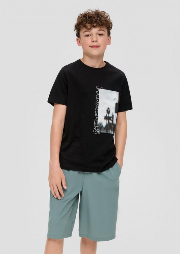 s.Oliver T-Shirt mit Grafik-Print - schwarz s.Oliver T-Shirt mit Grafik-Print - schwarz