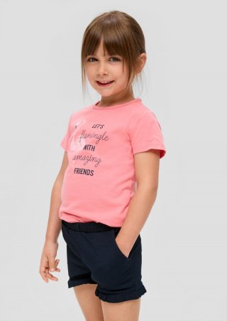 s.Oliver Shorts mit Crêpestruktur und Volants - navy s.Oliver Shorts mit Crêpestruktur und Volants - navy
