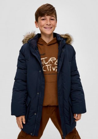 s.Oliver Jacke mit abnehmbarem Kunstfell - navy s.Oliver Jacke mit abnehmbarem Kunstfell - navy