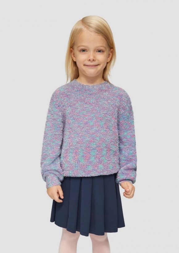 s.Oliver Flauschiger Strickpullover aus Effekt-Garn mit Glitzer - altrosa s.Oliver Flauschiger Strickpullover aus Effekt-Garn mit Glitzer - altrosa