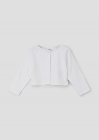 s.Oliver Bolero aus Baumwollmix - weiß s.Oliver Bolero aus Baumwollmix - weiß