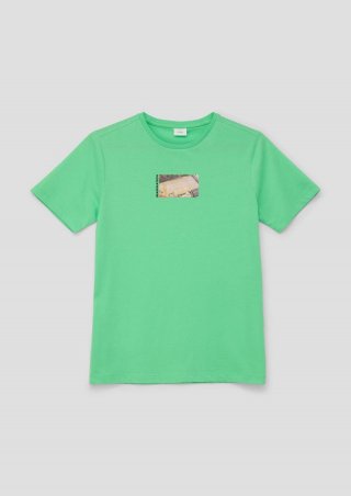 s.Oliver T-Shirt aus weicher Baumwolle - hellgrün