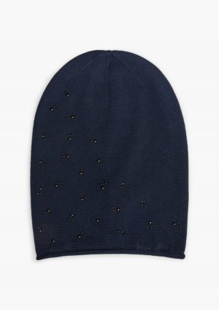 s.Oliver Feinstrickmütze aus Modalmix - navy s.Oliver Feinstrickmütze aus Modalmix - navy