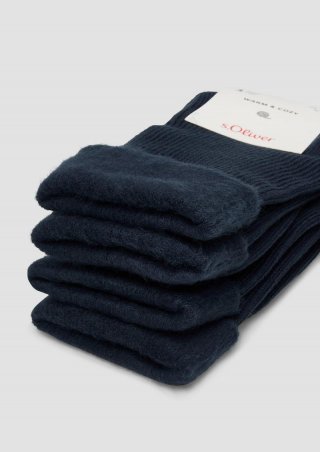 s.Oliver Plüschsocken im Doppelpack - tiefblau s.Oliver Plüschsocken im Doppelpack - tiefblau