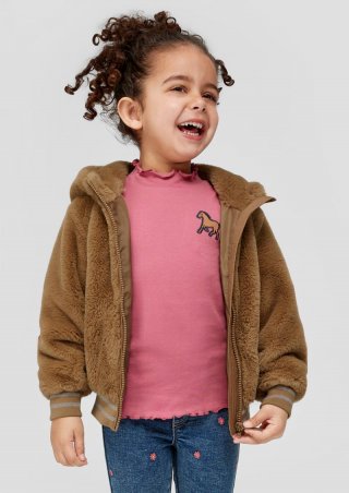 s.Oliver Teddyjacke mit Kapuze - sandstein s.Oliver Teddyjacke mit Kapuze - sandstein