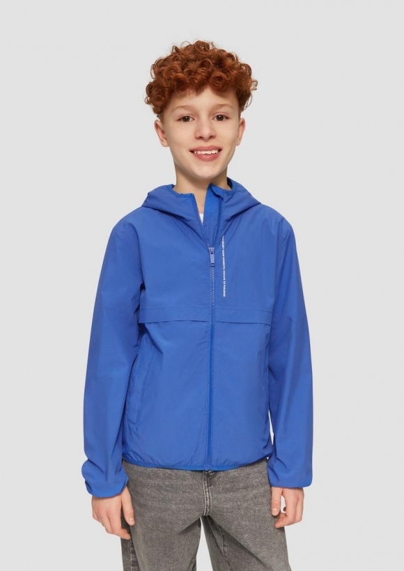 s.Oliver Jacke mit Kapuze und Schriftprint - royalblau s.Oliver Jacke mit Kapuze und Schriftprint - royalblau