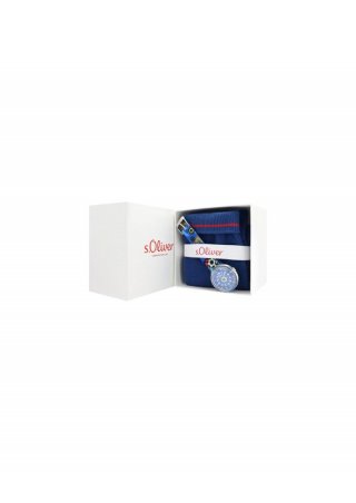 s.Oliver Set aus Armbanduhr und Socken - royalblau s.Oliver Set aus Armbanduhr und Socken - royalblau