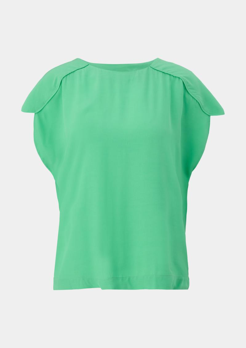 s.Oliver Blusenshirt aus Viskose - grün