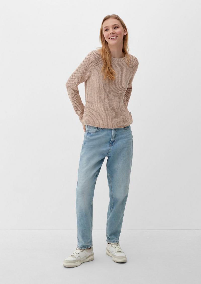 s.Oliver Pullover aus Strick - sandfarben