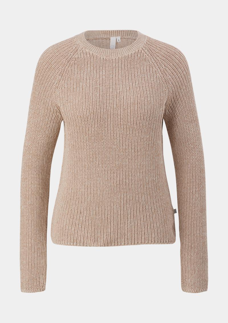 s.Oliver Pullover aus Strick - sandfarben