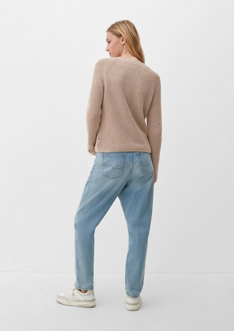 s.Oliver Pullover aus Strick - sandfarben