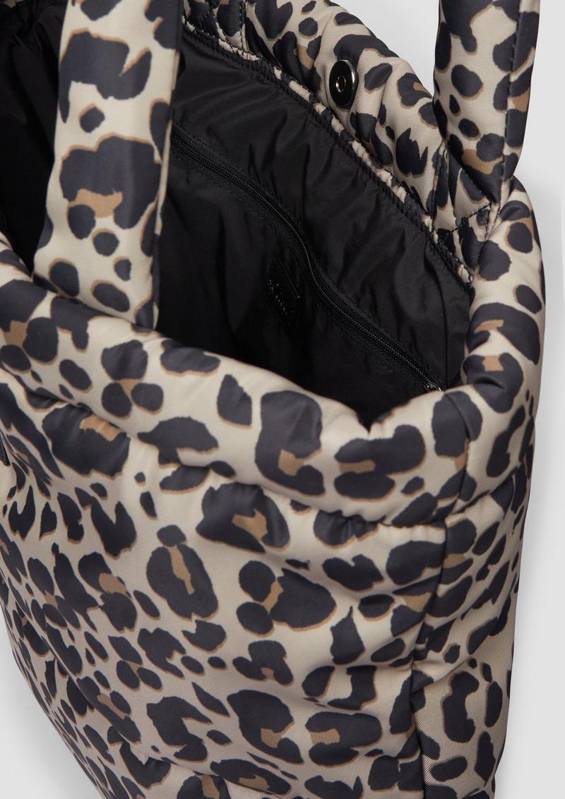 s.Oliver Shopper mit Leo-Muster - helles beige