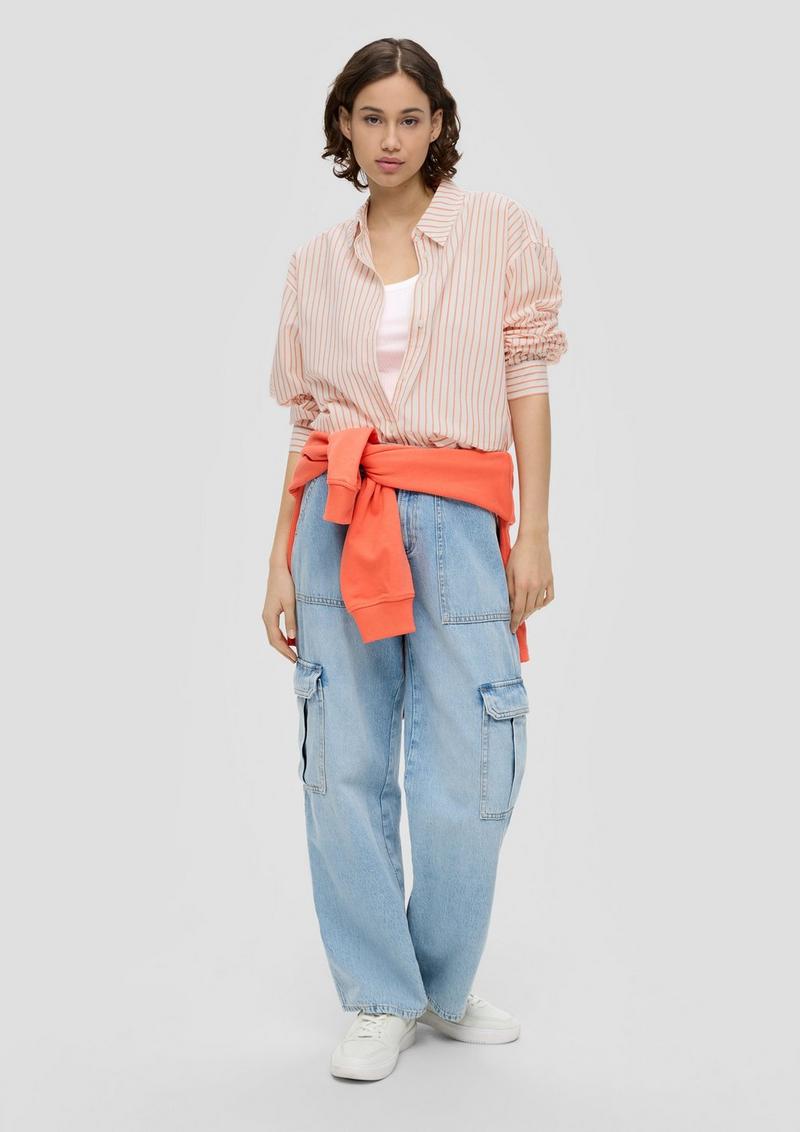 s.Oliver Longbluse mit Streifen - orange