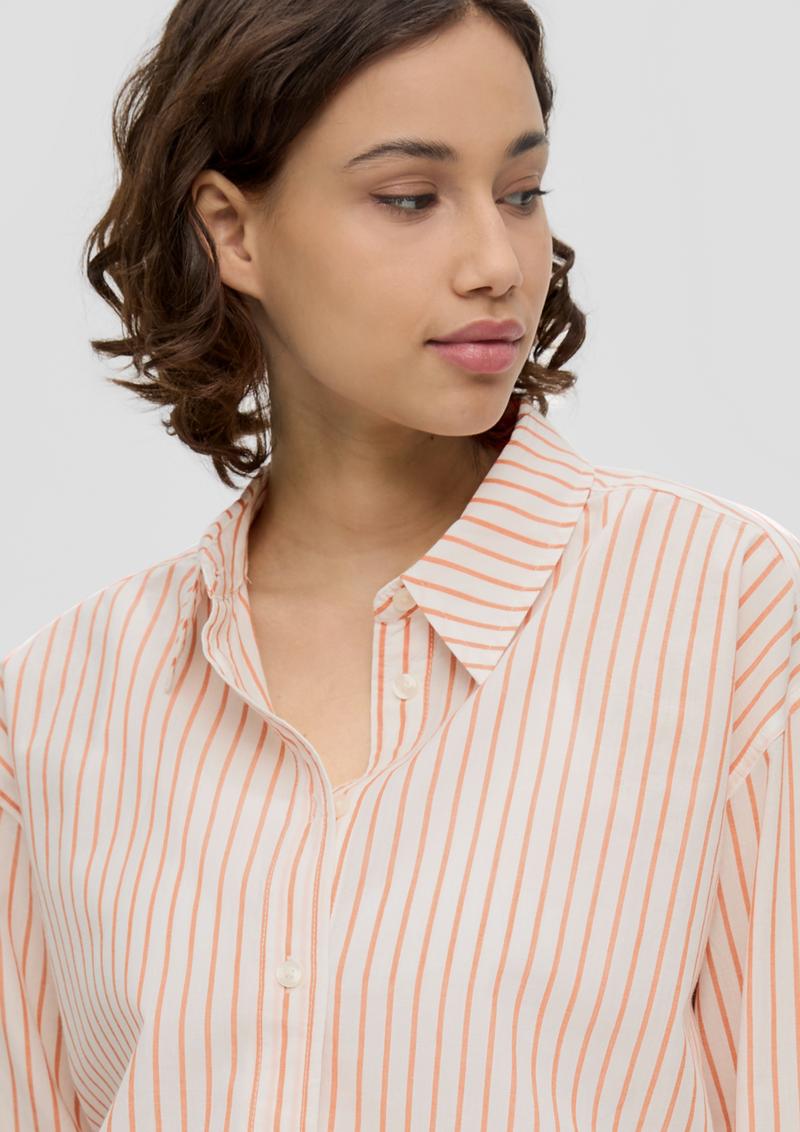 s.Oliver Longbluse mit Streifen - orange