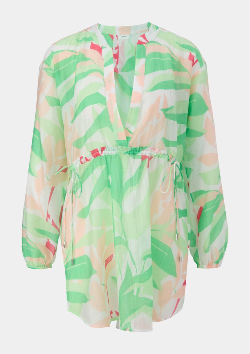 s.Oliver Bluse mit Tunika-Ausschnitt - ecru