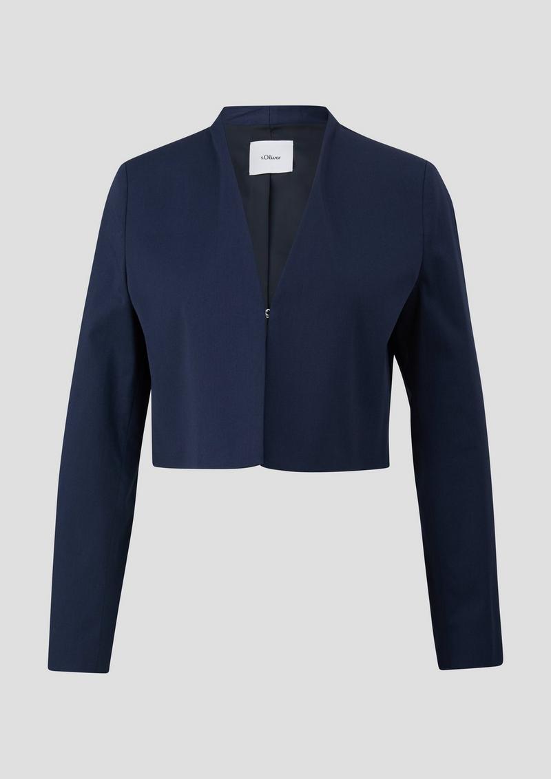 s.Oliver Indoor-Blazer in elegantem Schnitt - navy