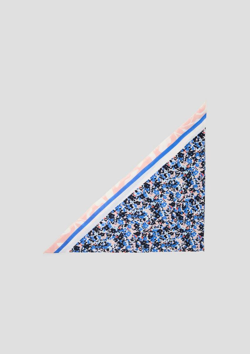 s.Oliver Tuch mit All-over-Muster - navy