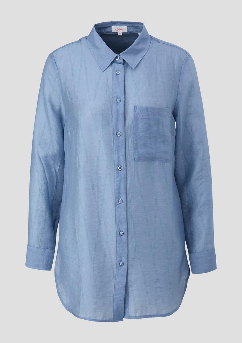 s.Oliver Longbluse aus Lyocellmix - blassblau