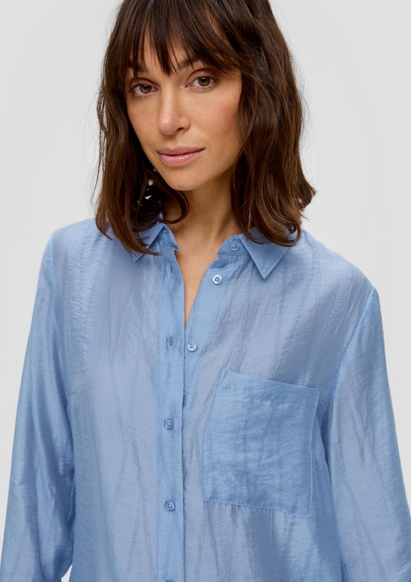 s.Oliver Longbluse aus Lyocellmix - blassblau