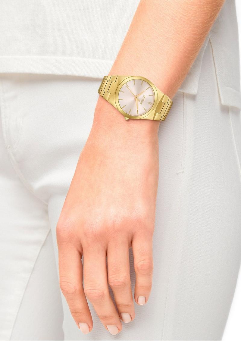 s.Oliver Goldene Edelstahl-Armbanduhr - gold